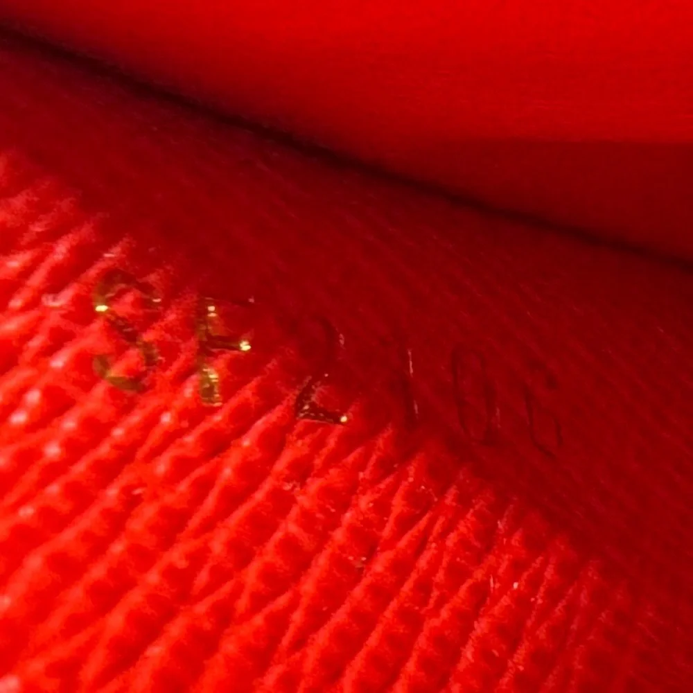 Louis Vuitton Monogram Portefeuille Adele Long Wallet with Red Interior